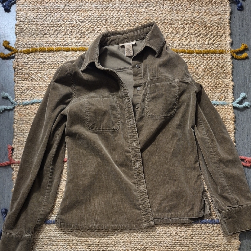 Vintage Corduroy Button Down Top